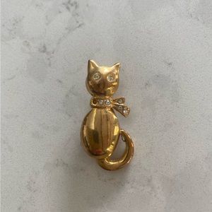 Vintage Cat Brooch